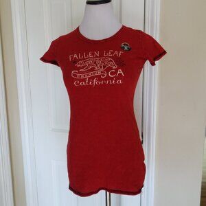 NWT BRAND PREMIUM Red Bear Filigree Wmns Tee Shirt – Small